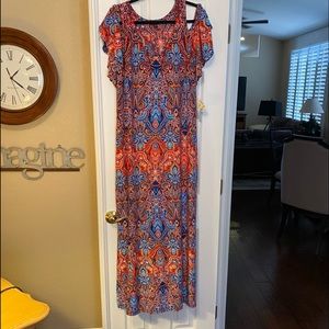 MSK maxi dress XL NWT